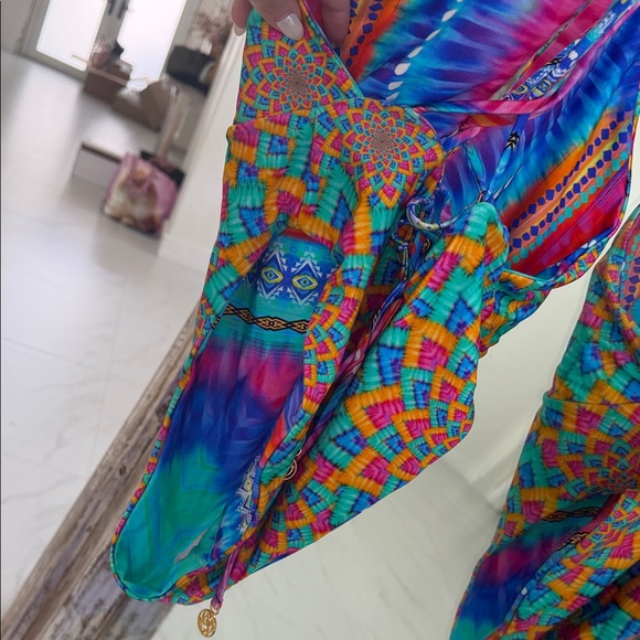 Luli Fama Star Girl Colorful Reversible One Piece Swimsuit - Picture 7 of 8